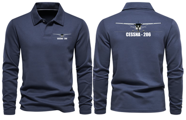 CESSNA 206 LONG SLEEVE POLO